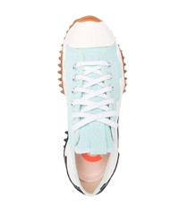 hellblaue Segeltuch niedrige Sneakers von Converse