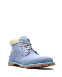 hellblaue Segeltuchfreizeitstiefel von Timberland