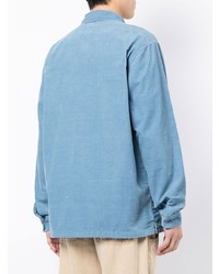 hellblaue Shirtjacke aus Cord von Carhartt WIP