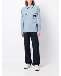 hellblaue Shirtjacke von Calvin Klein