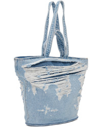 hellblaue Shopper Tasche aus Jeans von Diesel