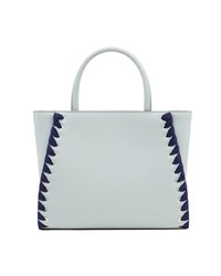 hellblaue Shopper Tasche aus Leder von Fendi