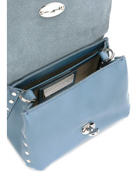 hellblaue Shopper Tasche aus Leder von Zanellato