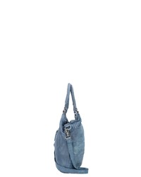 hellblaue Shopper Tasche aus Leder von Billy The Kid