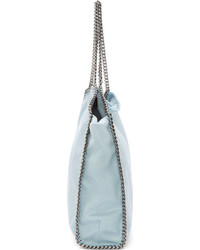 hellblaue Shopper Tasche aus Leder von Stella McCartney