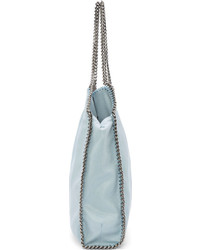 hellblaue Shopper Tasche aus Leder von Stella McCartney
