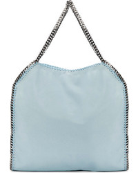 hellblaue Shopper Tasche aus Leder von Stella McCartney