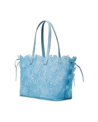 hellblaue Shopper Tasche aus Leder von Sophia Webster