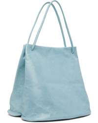hellblaue Shopper Tasche aus Leder von Gabriela Coll Garments