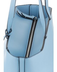 hellblaue Shopper Tasche aus Leder von Calvin Klein