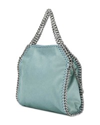 hellblaue Shopper Tasche aus Leder von Stella McCartney