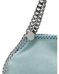 hellblaue Shopper Tasche aus Leder von Stella McCartney