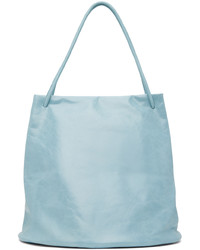 hellblaue Shopper Tasche aus Leder von Gabriela Coll Garments