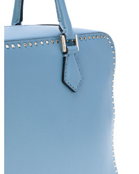 hellblaue Shopper Tasche aus Leder von Valentino