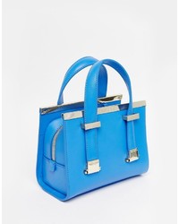 hellblaue Shopper Tasche aus Leder von Ted Baker