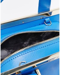 hellblaue Shopper Tasche aus Leder von Ted Baker