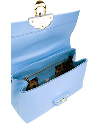 hellblaue Shopper Tasche aus Leder von Dolce & Gabbana