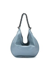 hellblaue Shopper Tasche aus Leder von Mara Mac