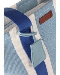 hellblaue Shopper Tasche aus Leder von Marc O'Polo