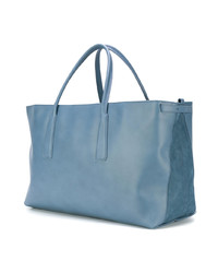 hellblaue Shopper Tasche aus Leder von Zanellato