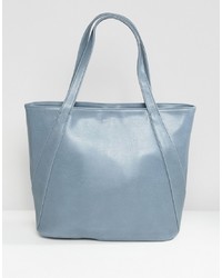 hellblaue Shopper Tasche aus Leder von Matt & Nat