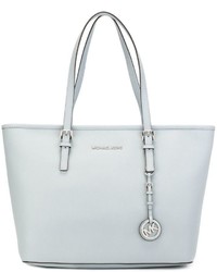 hellblaue Shopper Tasche aus Leder von MICHAEL Michael Kors