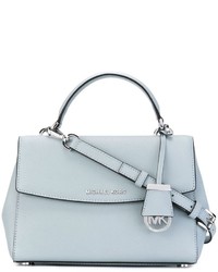 hellblaue Shopper Tasche aus Leder von MICHAEL Michael Kors