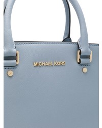 hellblaue Shopper Tasche aus Leder von MICHAEL Michael Kors