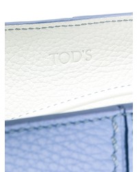 hellblaue Shopper Tasche aus Leder von Tod's