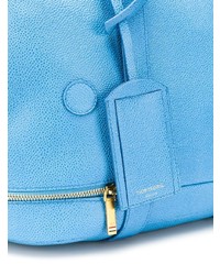 hellblaue Shopper Tasche aus Leder von Thom Browne