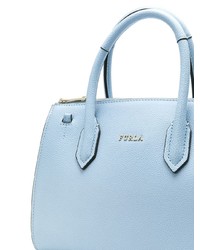 hellblaue Shopper Tasche aus Leder von Furla