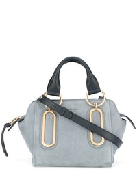 hellblaue Shopper Tasche aus Leder von See by Chloe