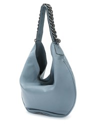 hellblaue Shopper Tasche aus Leder von Mara Mac