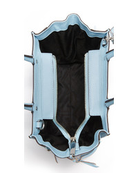 hellblaue Shopper Tasche aus Leder von Rebecca Minkoff