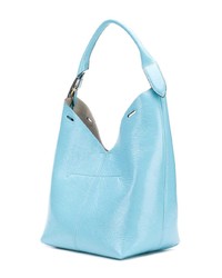 hellblaue Shopper Tasche aus Leder von Anya Hindmarch