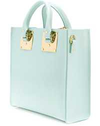 hellblaue Shopper Tasche aus Leder von Sophie Hulme