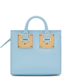 hellblaue Shopper Tasche aus Leder von Sophie Hulme
