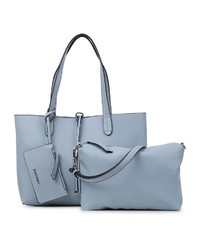 hellblaue Shopper Tasche aus Leder von SURI FREY