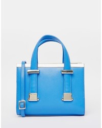 hellblaue Shopper Tasche aus Leder von Ted Baker