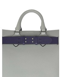 hellblaue Shopper Tasche aus Leder von Burberry