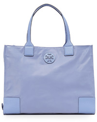 hellblaue Shopper Tasche aus Nylon von Tory Burch