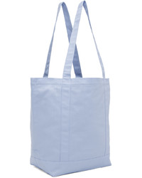 hellblaue Shopper Tasche aus Segeltuch von Raf Simons