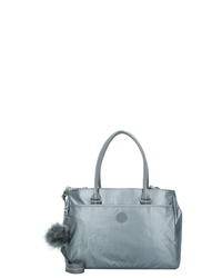 hellblaue Shopper Tasche aus Segeltuch von Kipling
