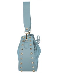 hellblaue Shopper Tasche aus Wildleder von CLUTY