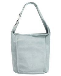 hellblaue Shopper Tasche aus Wildleder von SAMANTHA LOOK