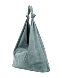 hellblaue Shopper Tasche aus Wildleder von The Row