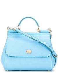 hellblaue Shopper Tasche von Dolce & Gabbana