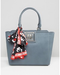 hellblaue Shopper Tasche von Love Moschino