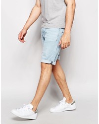 hellblaue Shorts von Pull&Bear