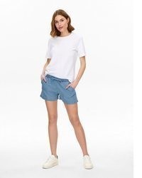 hellblaue Shorts von Only